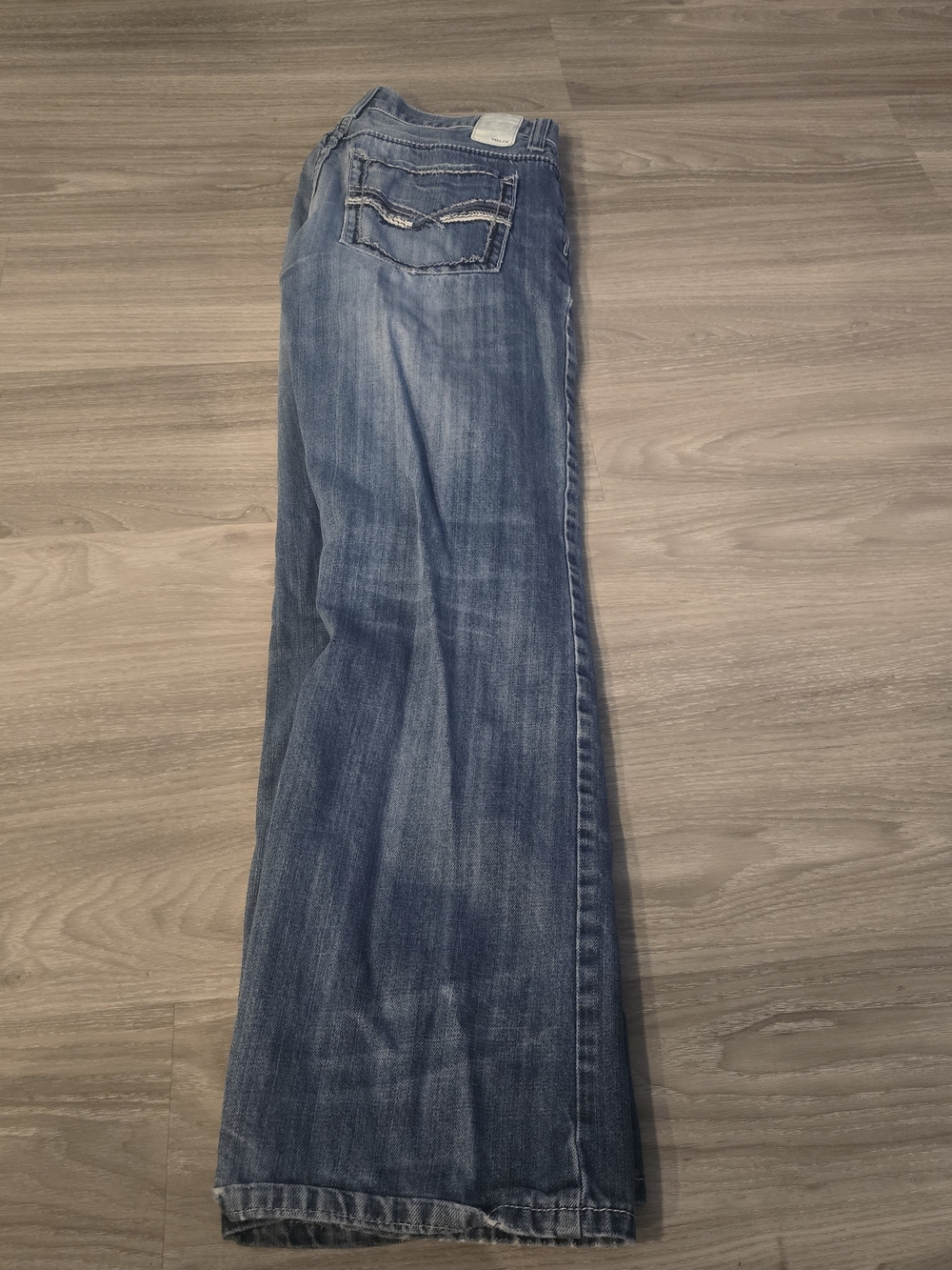 Helix Men's Washed Blue Relaxed Jeans
